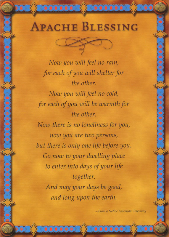 DonTom, Inc. Apache Blessing Post Card