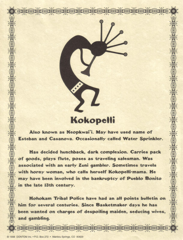 DonTom, Inc. Kokopelli